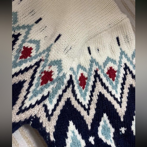 NWT STAUD Moritz Sweater - Oatmeal Multi Fairisle - Picture 6 of 7